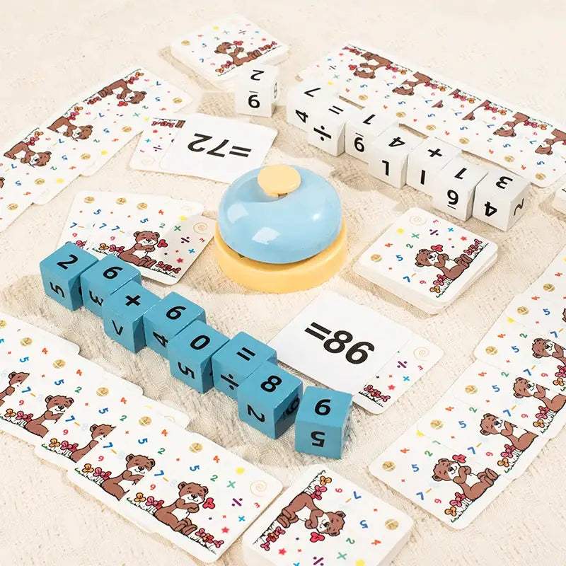 Wooden Math Thinking Games For Kids Number Puzzle Fun - ToylandEU