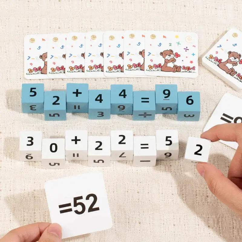 Wooden Math Thinking Games For Kids Number Puzzle Fun - ToylandEU