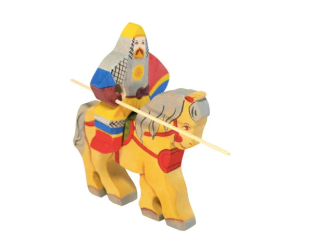 Wooden Medieval Knight with Horse - ToylandEU