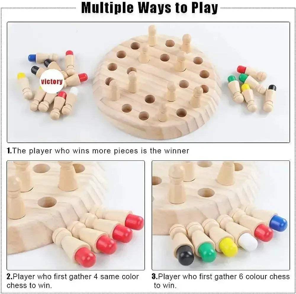 Wooden Memory Match Game For Kids Montessori Educational Toy - ToylandEU