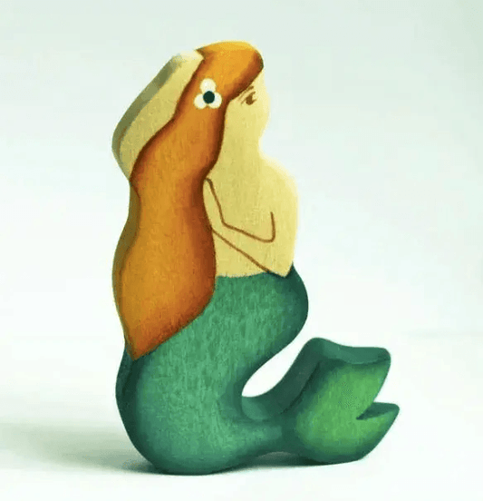  Wooden Mermaid Figure Sea Creature Playsets Premium -  ToylandEU™