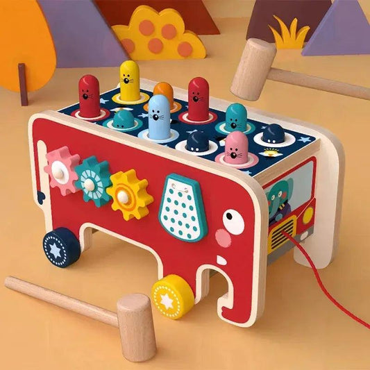  Wooden Montessori Activity Toy For Kids Safe Hammer -  ToylandEU™