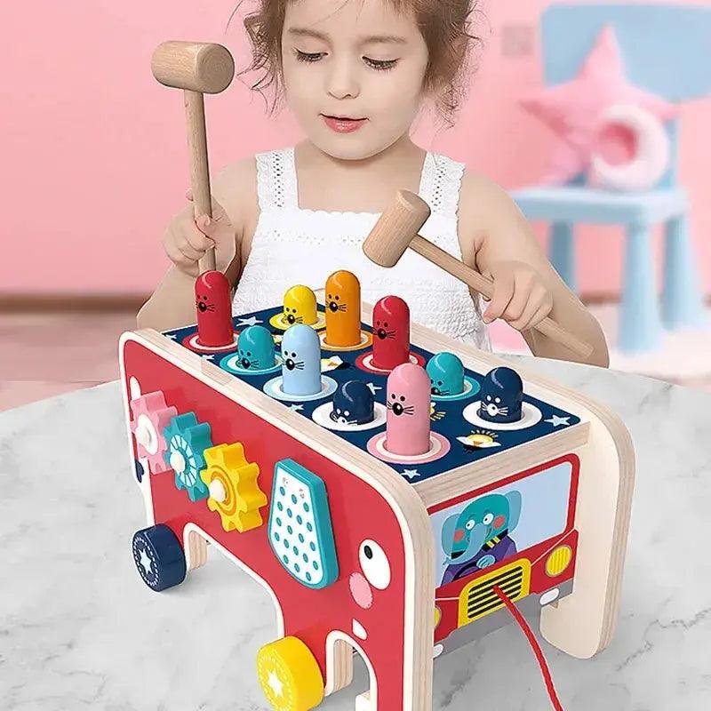  Wooden Montessori Activity Toy For Kids Safe Hammer -  ToylandEU™