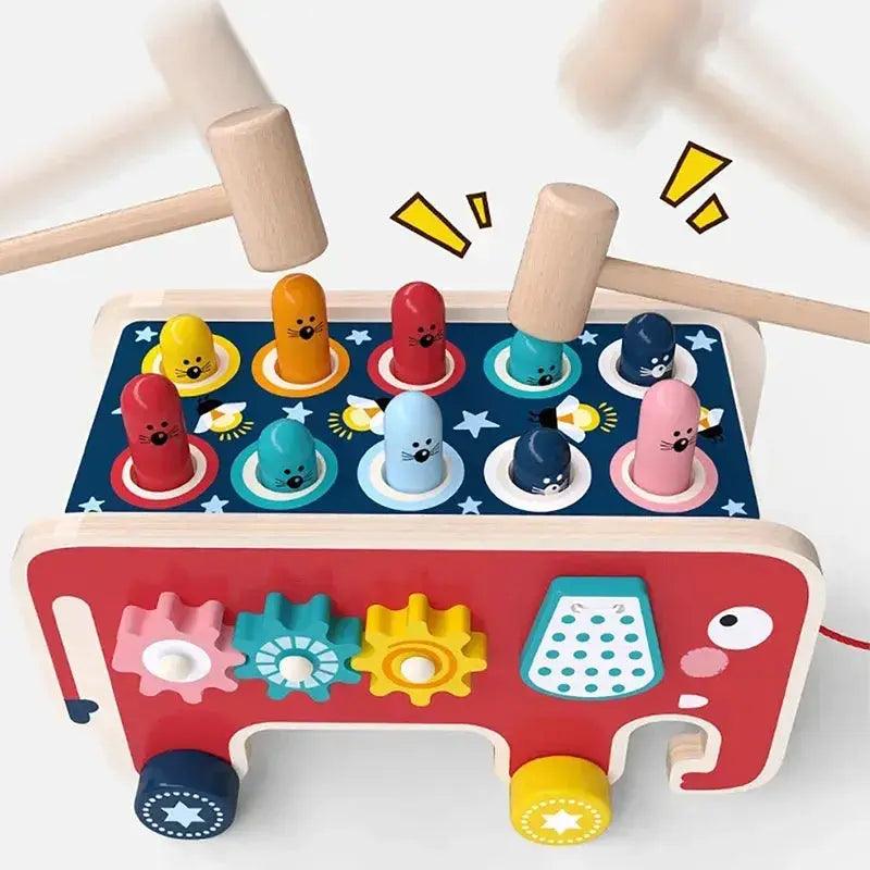  Wooden Montessori Activity Toy For Kids Safe Hammer -  ToylandEU™