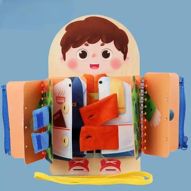  Wooden Montessori Busy Board CE Certified For Kids Sensory -  ToylandEU™