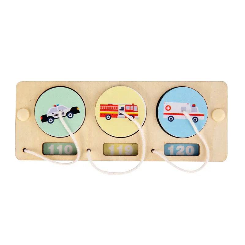 2024 Baby DIY Montessori Busy Board Wooden Accessories Castle Animal Letters Number Movement Educational Toys for Children Gifts - ToylandEU