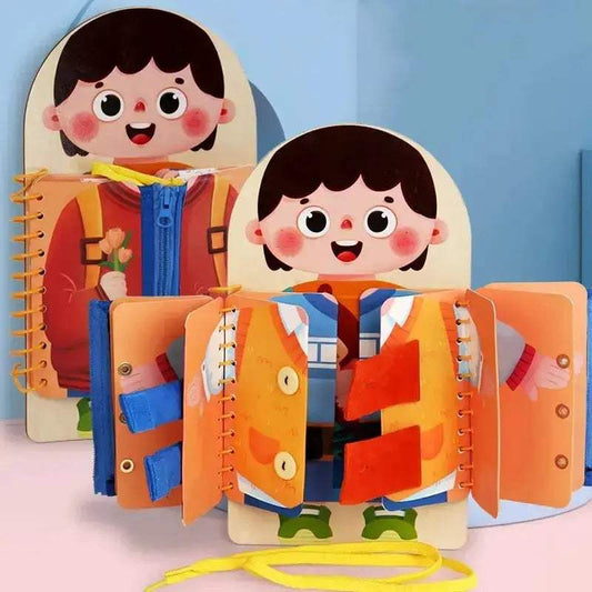  Wooden Montessori Busy Board Sturdy For Early Education -  ToylandEU™