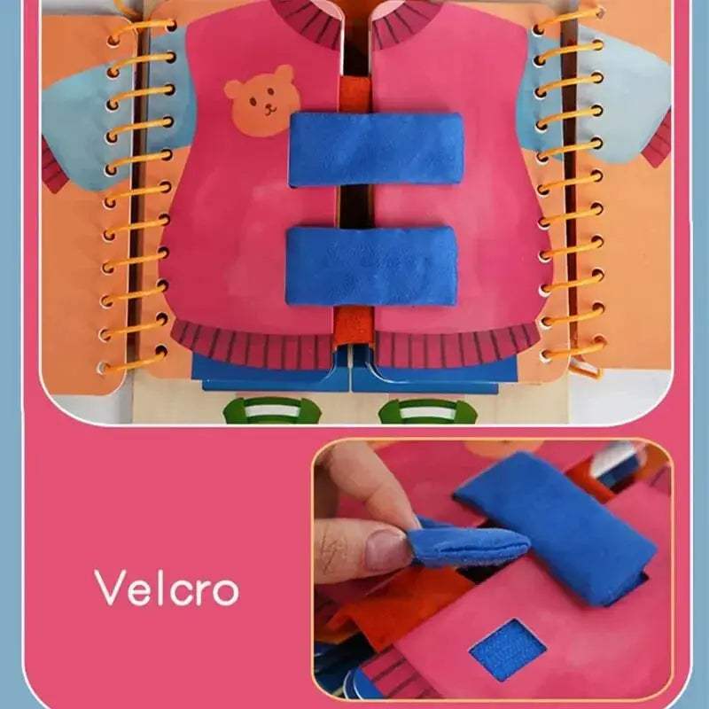 Wooden Montessori Busy Board For Early Education Skill Building - ToylandEU