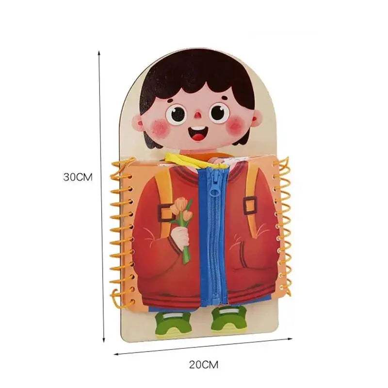 Wooden Montessori Busy Board For Early Education Skill Building - ToylandEU