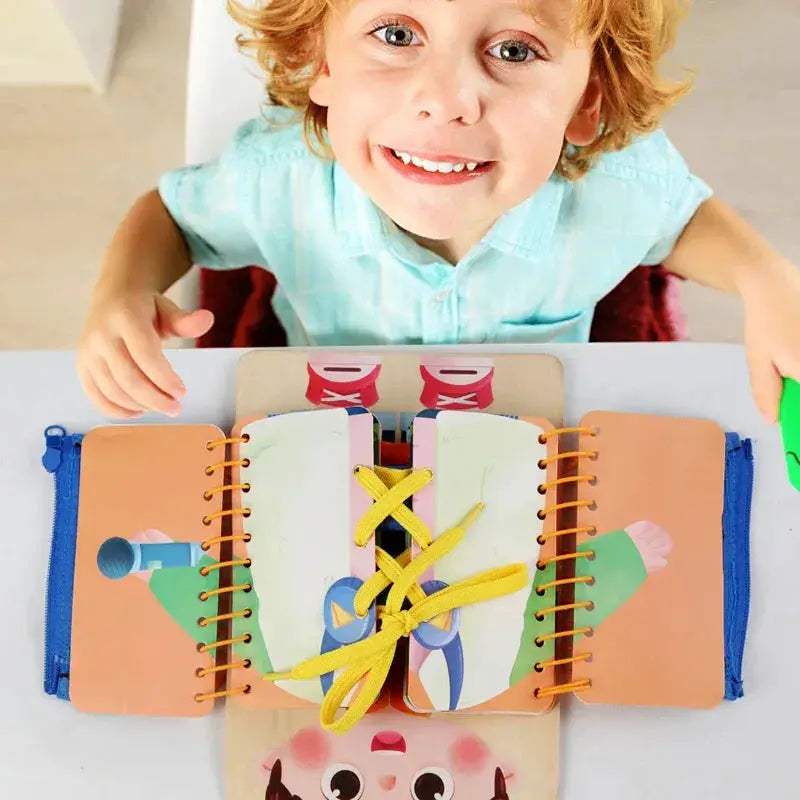 Wooden Montessori Busy Board For Kids Sensory Learning Gift - ToylandEU