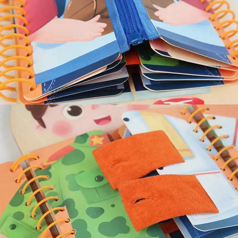 Wooden Montessori Busy Board For Kids Sensory Learning Gift - ToylandEU