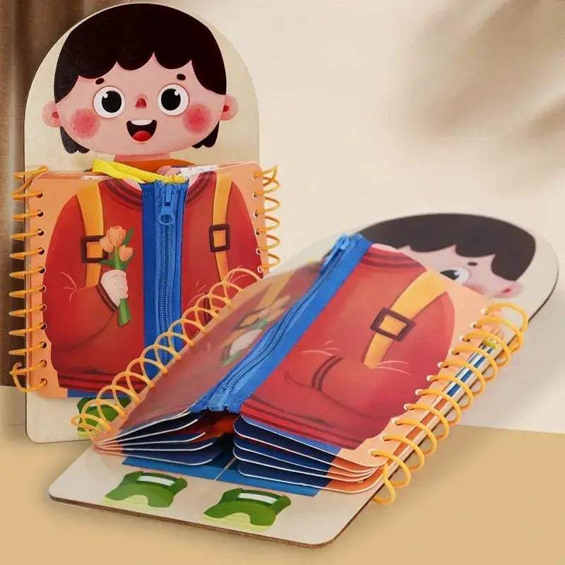 Wooden Montessori Busy Board For Kids Sensory Learning Gift - ToylandEU