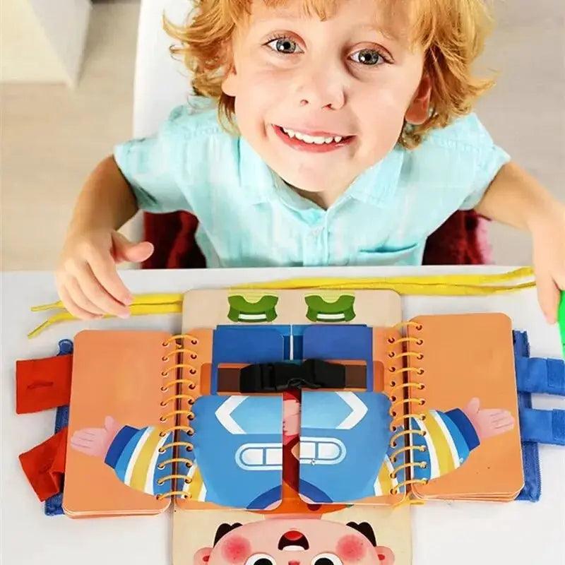  Wooden Montessori Busy Board Sturdy For Early Education -  ToylandEU™