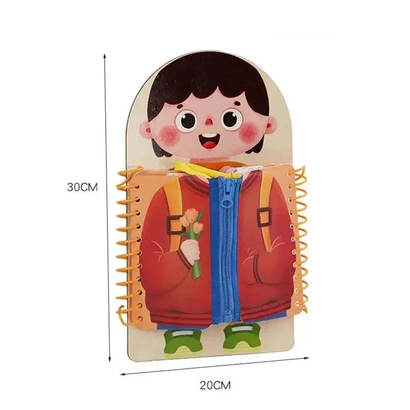  Wooden Montessori Busy Board Sturdy For Early Education -  ToylandEU™