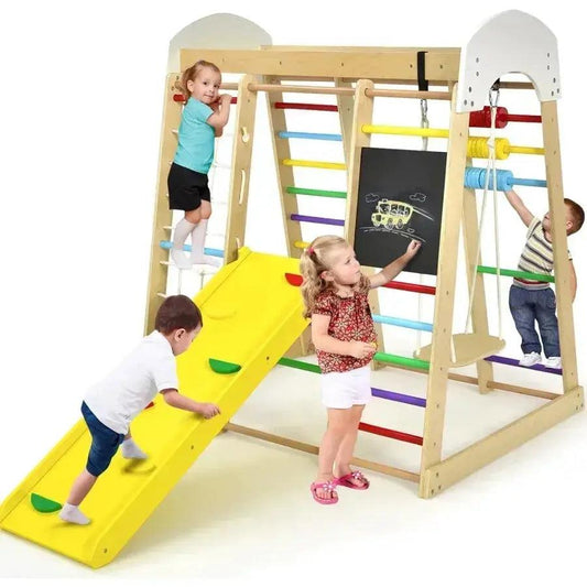  Wooden Montessori Indoor Jungle Gym For Toddlers Safe -  ToylandEU™