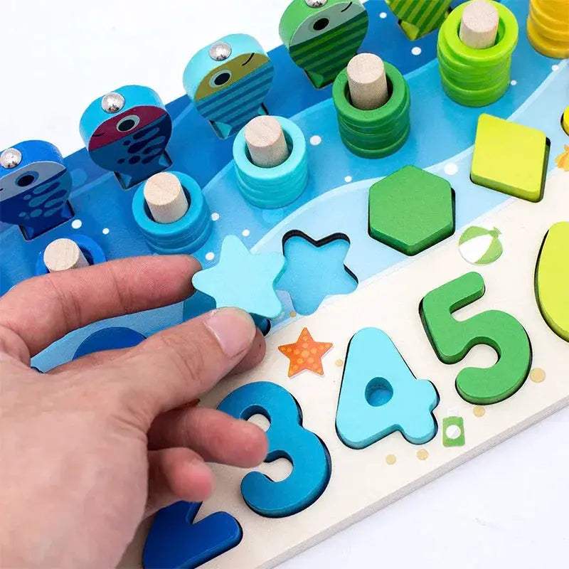 Wooden Montessori Magnetic Fishing Educational Toys - ToylandEU