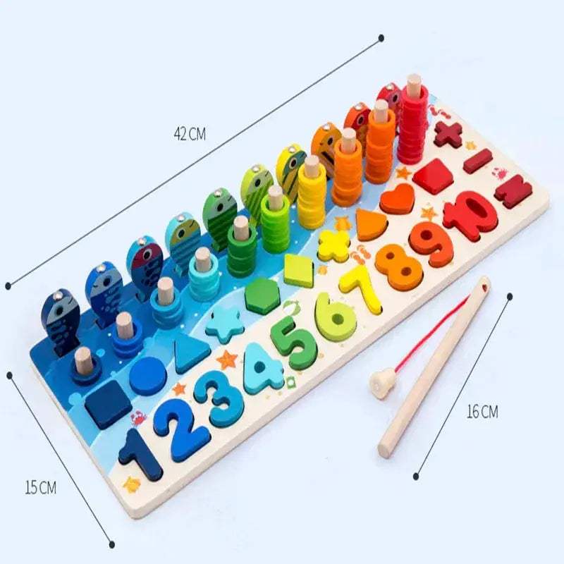 Wooden Montessori Magnetic Fishing Educational Toys - ToylandEU