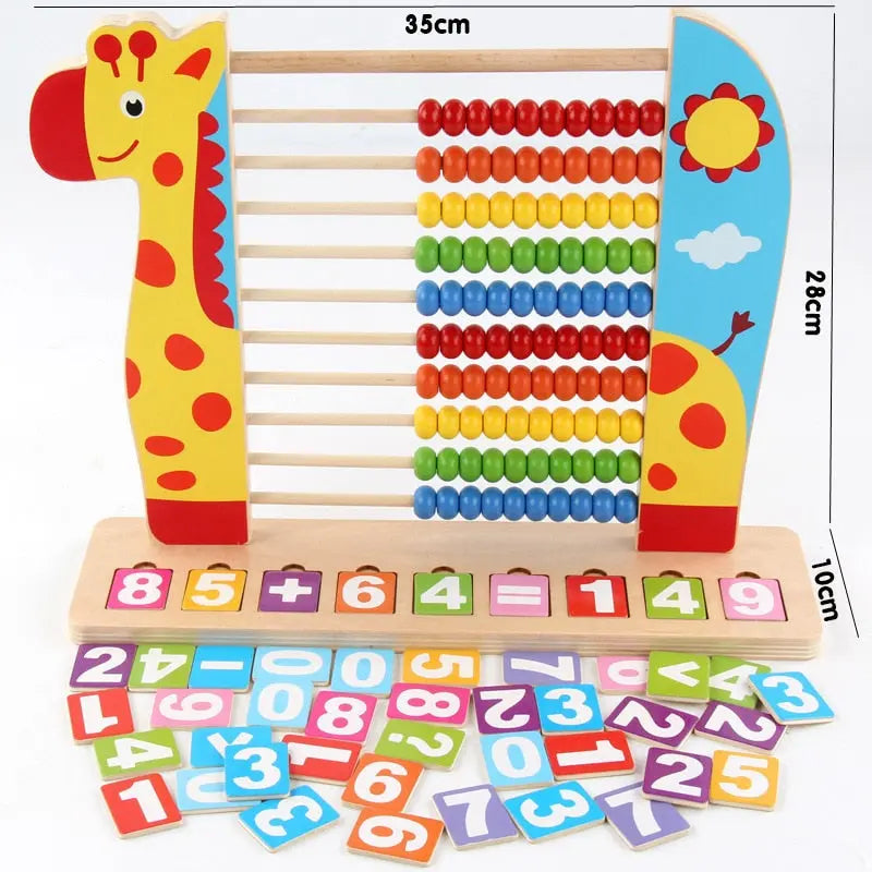 Wooden Montessori Math Abacus Toy for Early Learning Toyland EU