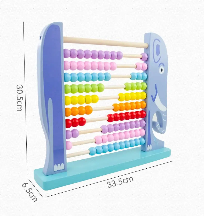 Wooden Montessori Math Abacus Toy for Early Learning Toyland EU