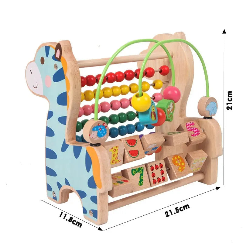 Wooden Montessori Math Abacus Toy for Early Learning Toyland EU