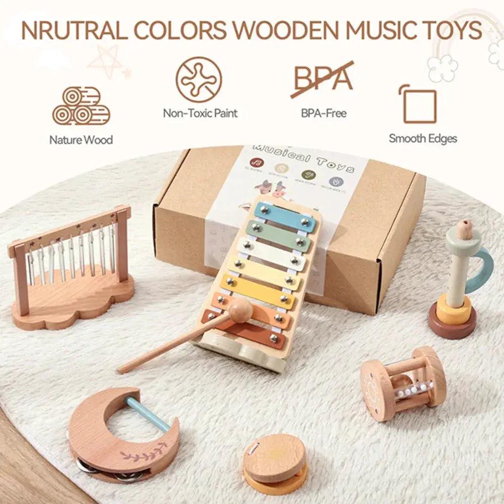  Wooden Montessori Musical Toys For Kids CE Certified -  ToylandEU™