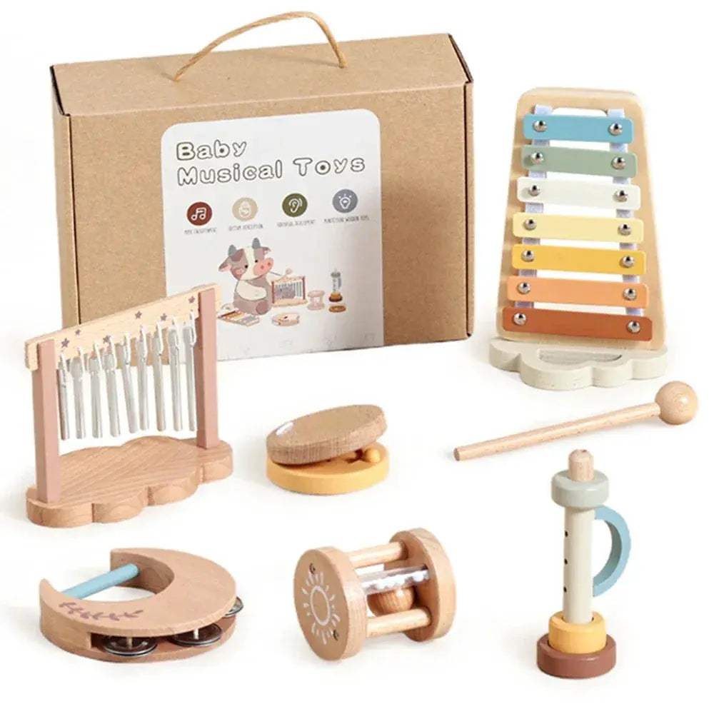 Wooden Montessori Musical Toys For Kids Enhance Learning - ToylandEU