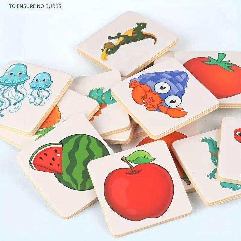  Wooden Montessori Shape Puzzle Educational Toys For Kids -  ToylandEU™