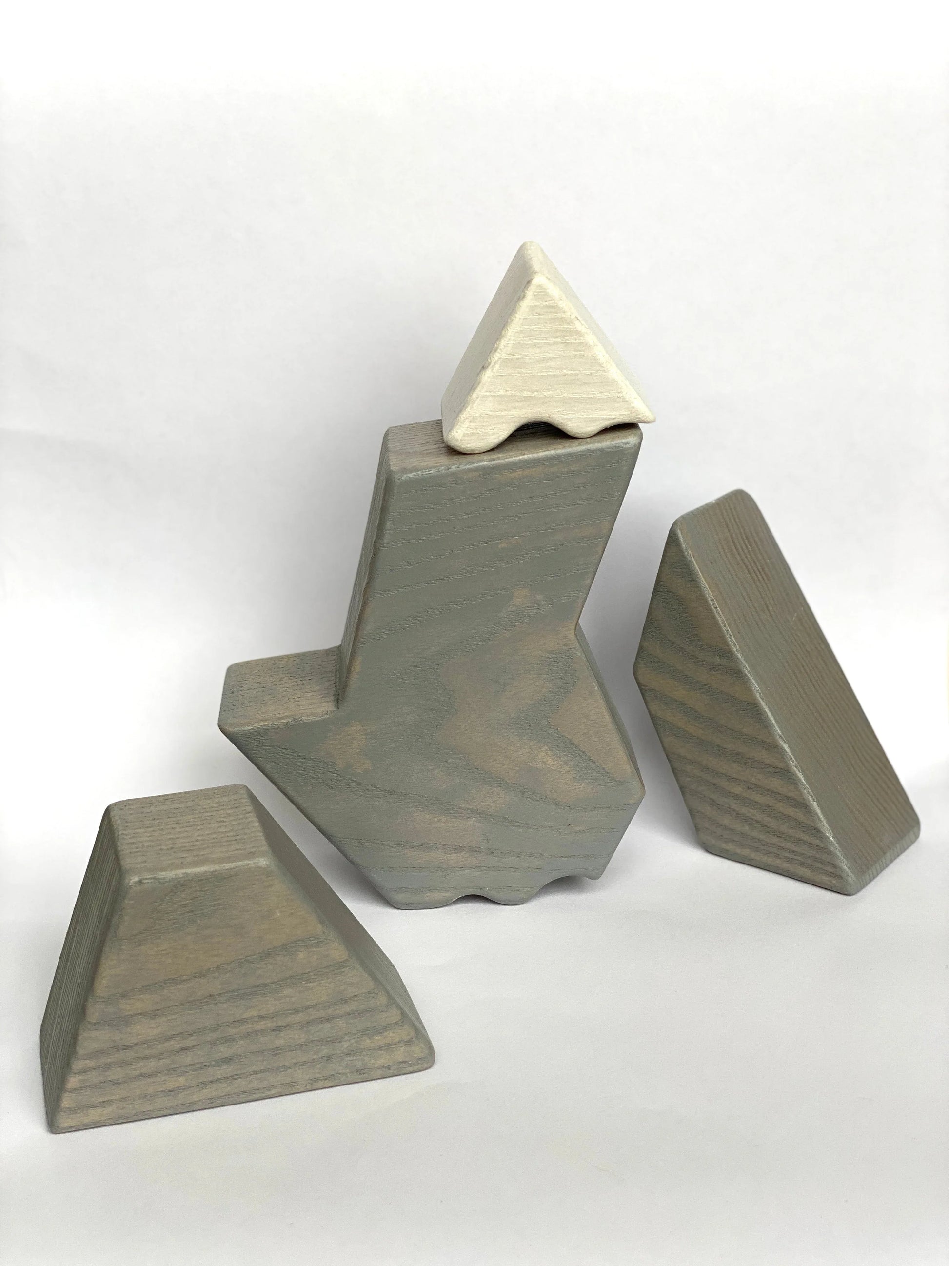 Wooden Mountain Blocks Stackers for Open Ended Play - ToylandEU