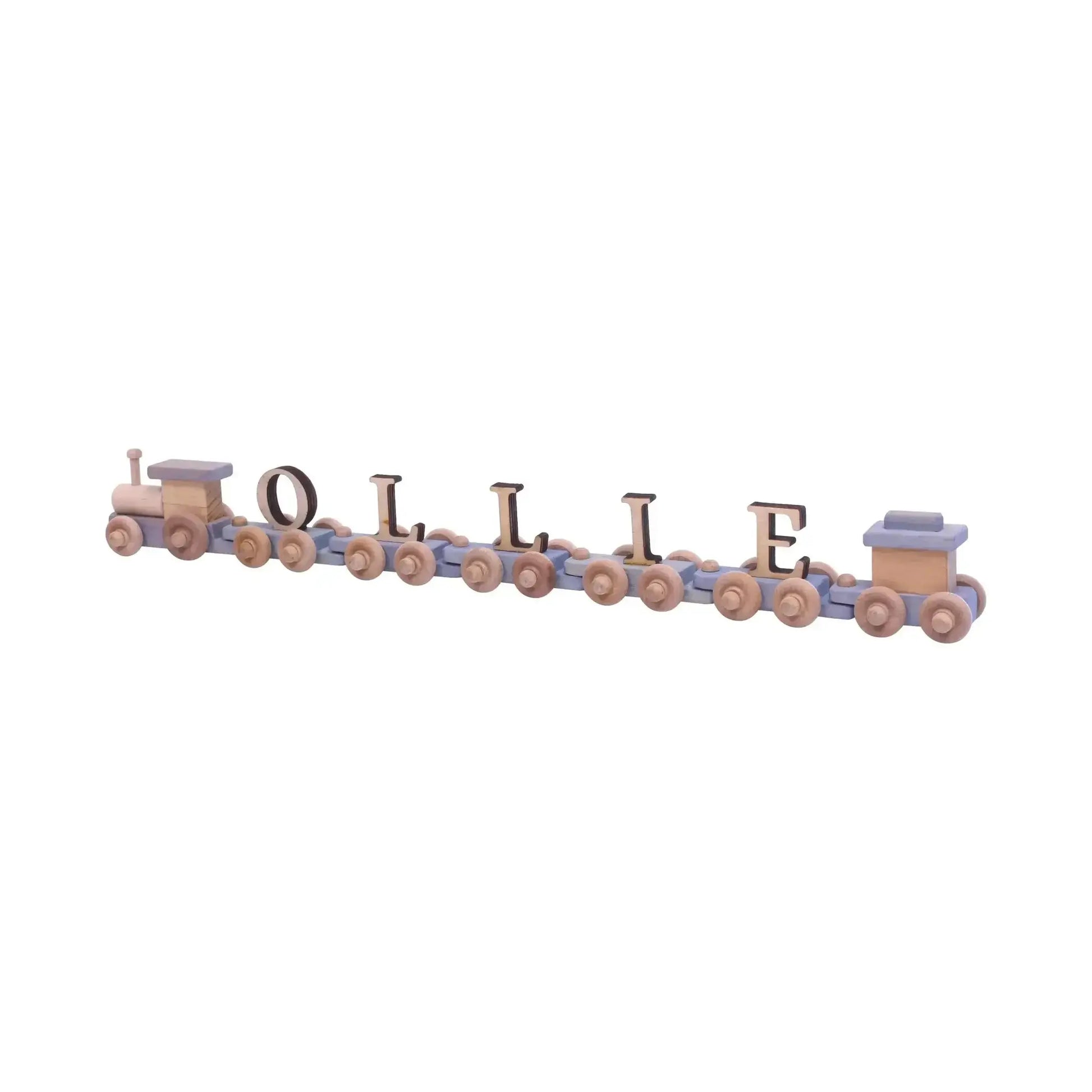 AmishToyBox.com Wooden Name Train Toy, Custom ABC Letter Train, Amish-Made - ToylandEU