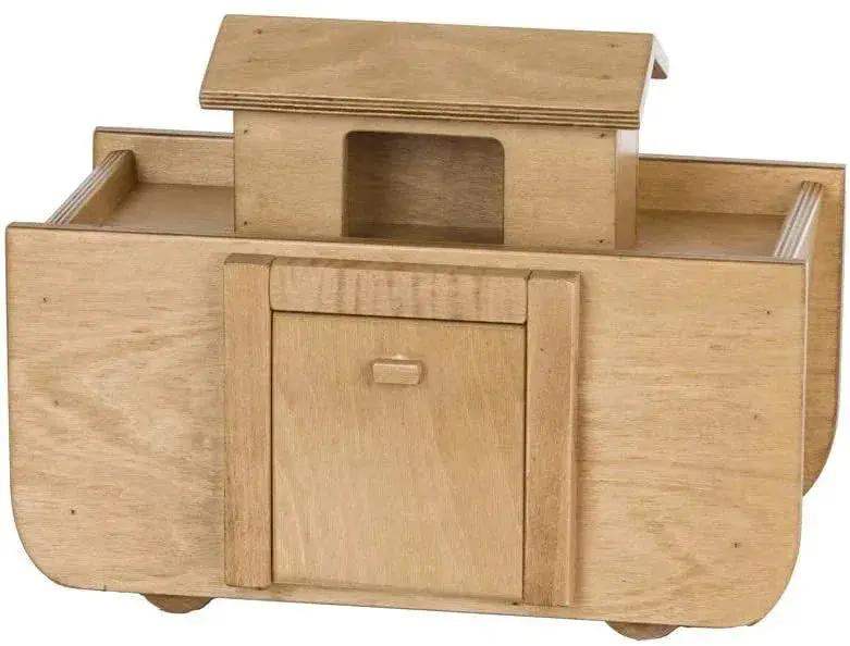 Wooden Noah's Ark Toy with 14 Toy Animals, Amish-Made - ToylandEU
