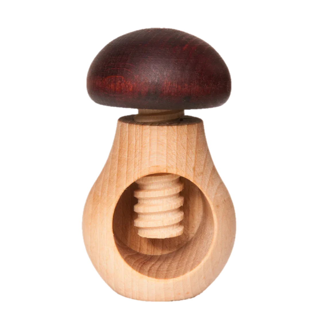 Wooden Nutcracker Mushroom with Screw Toy - ToylandEU