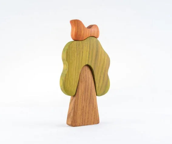 Wooden Oak Tree Puzzle With Bird Handcrafted From Solid Wood - ToylandEU