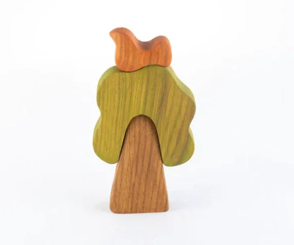 Wooden Oak Tree Puzzle With Bird Handcrafted From Solid Wood - ToylandEU