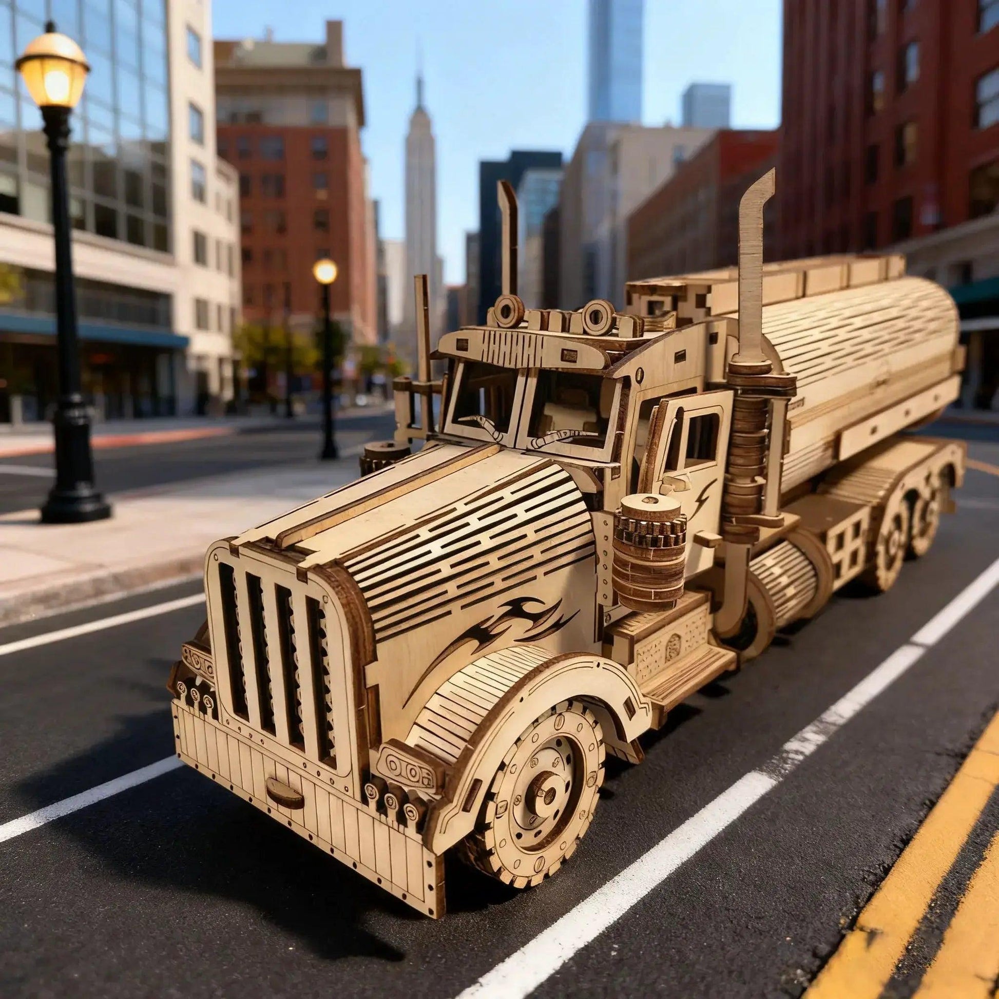  Wooden Oil Tanker Puzzle 3D Educational Toy -  ToylandEU™
