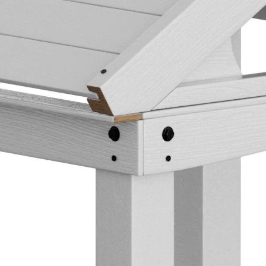  Durable Wooden Outdoor Playhouse With Built In Bench -  ToylandEU™