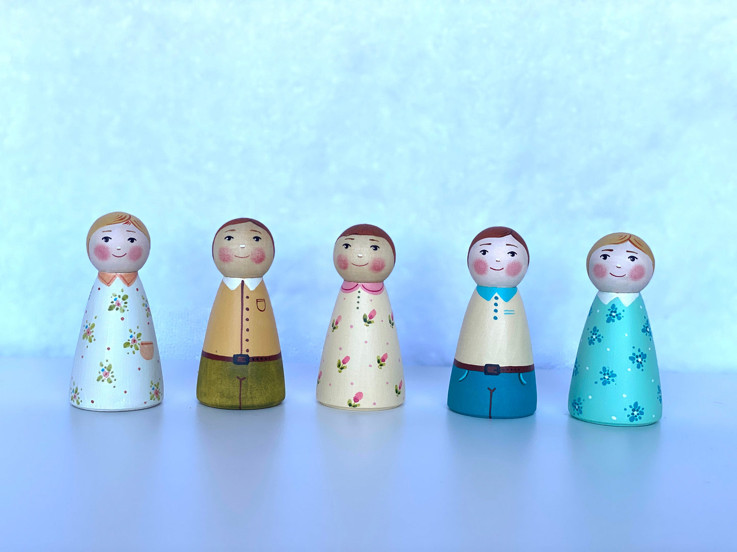 Handcrafted Wooden Peg Dolls For Creative Imaginative Play - ToylandEU