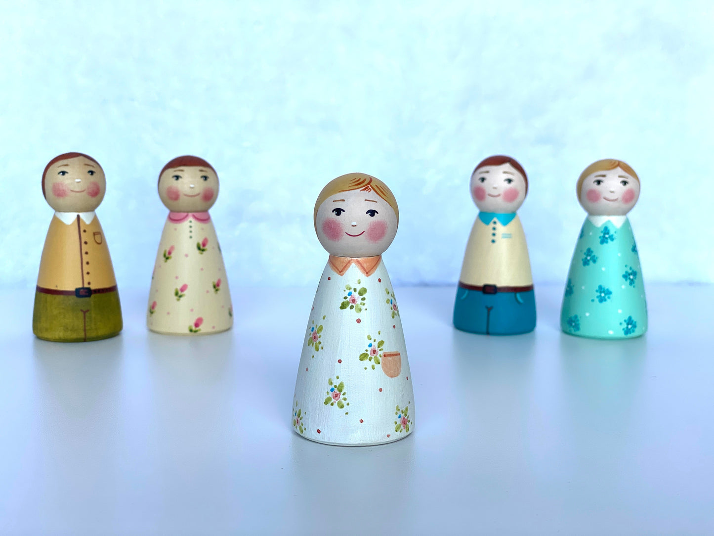Handcrafted Wooden Peg Dolls For Creative Imaginative Play - ToylandEU