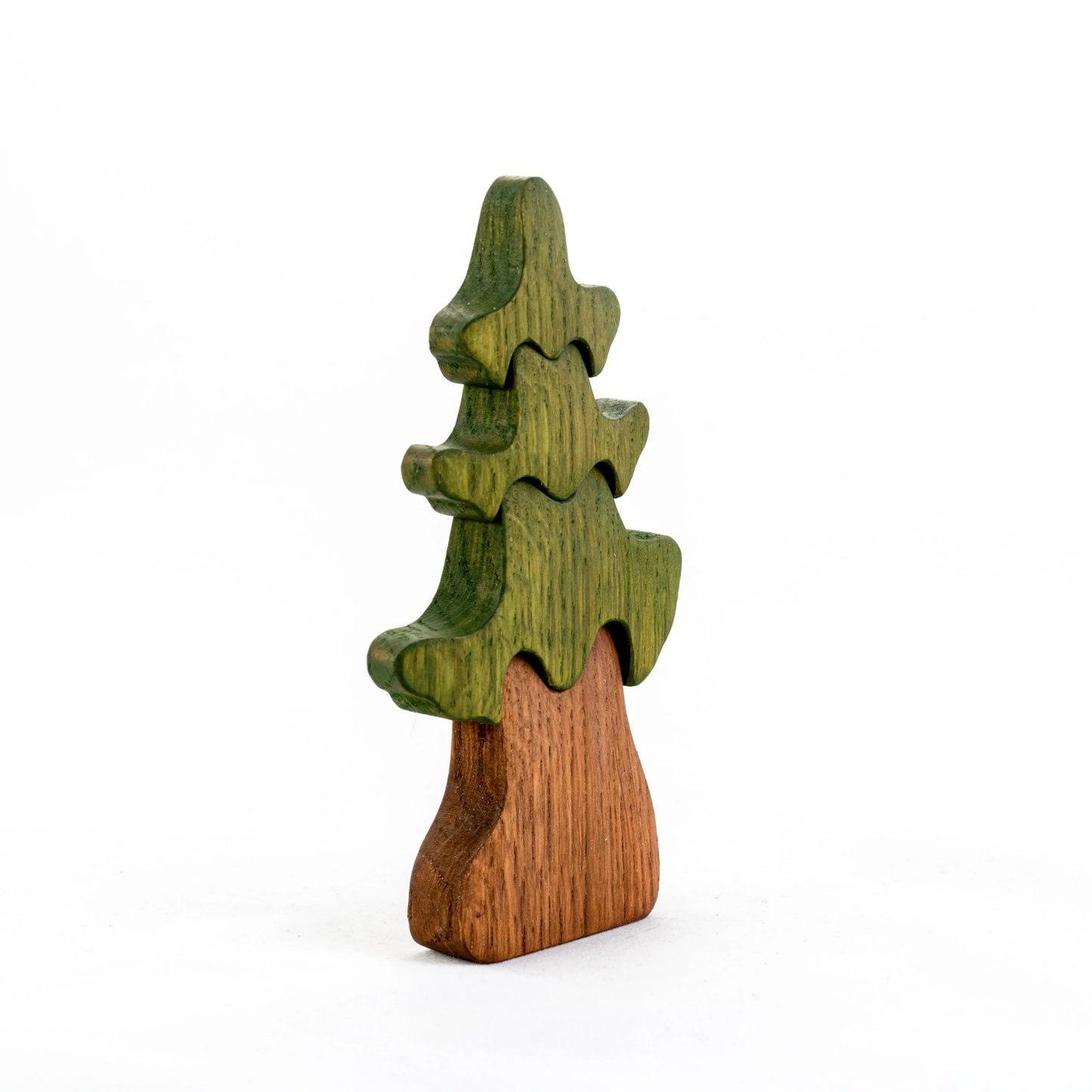 Wooden Pine Tree Puzzle For Safe Hand Painted Play - ToylandEU