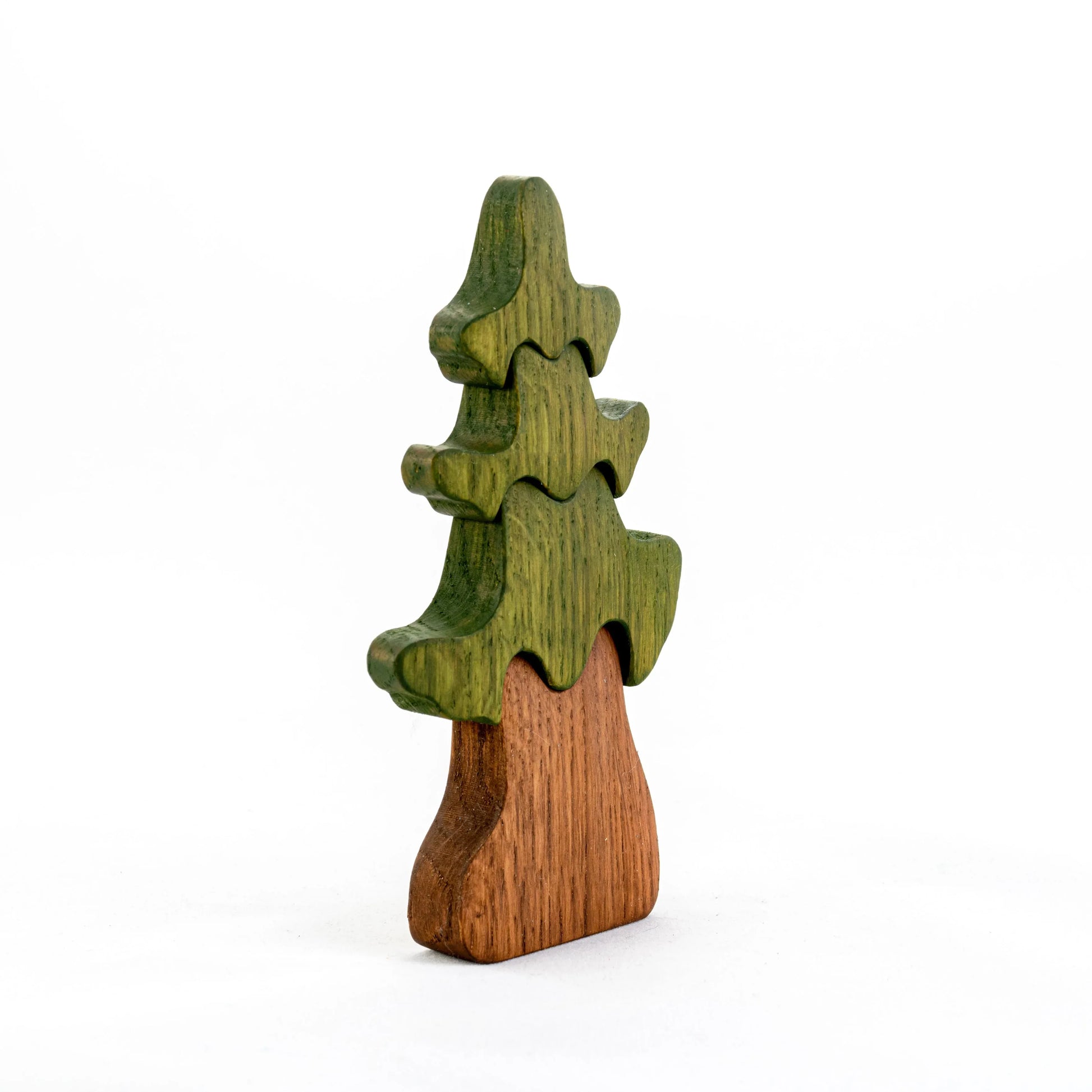 Wooden Pine Tree Puzzle For Safe Hand Painted Play - ToylandEU