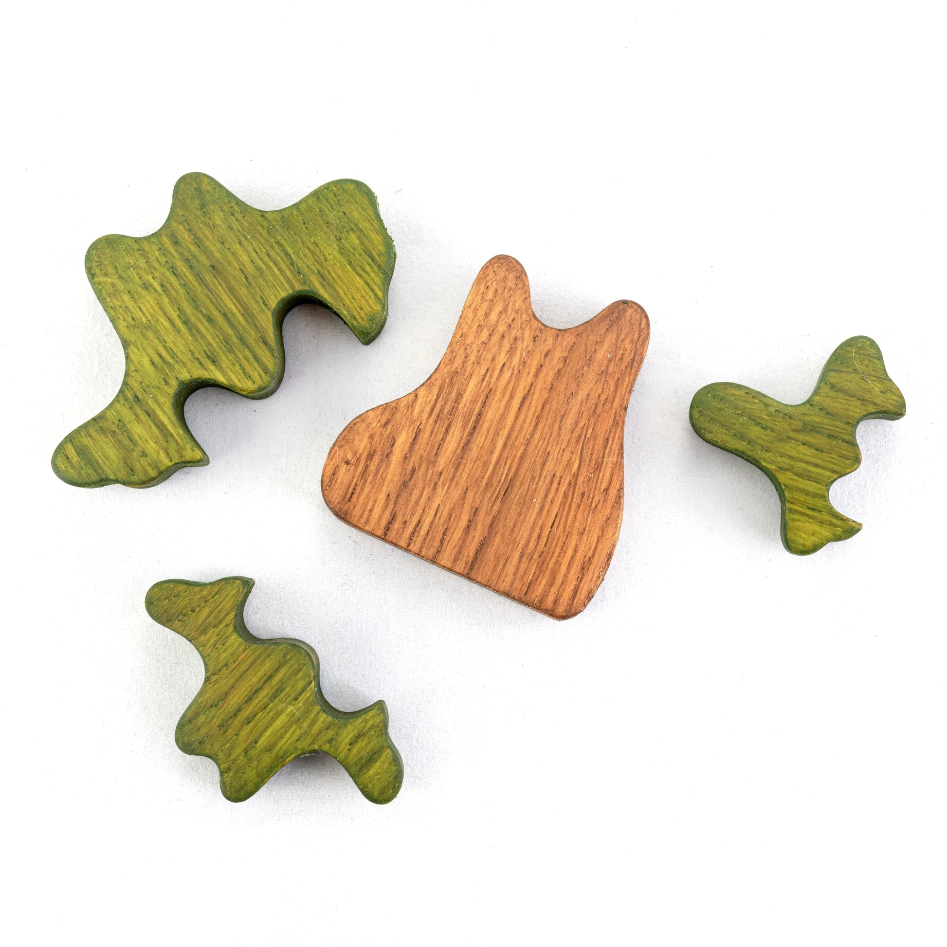 Wooden Pine Tree Puzzle For Safe Hand Painted Play - ToylandEU