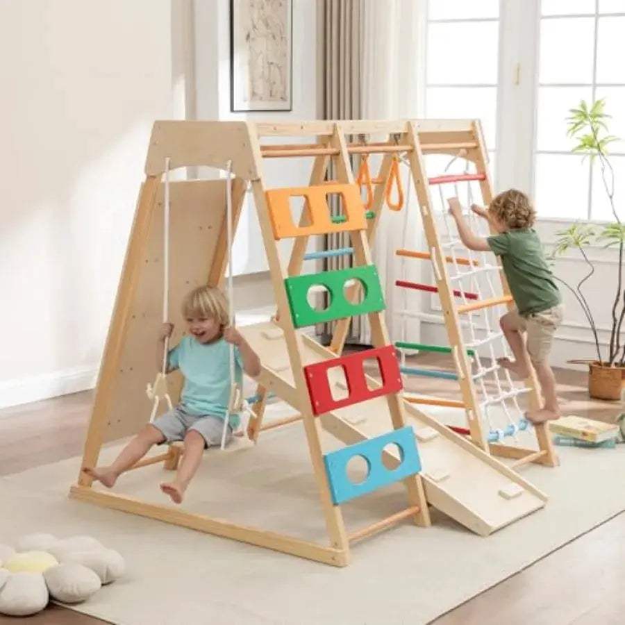 Wooden Playset All In One Indoor Outdoor Backyard -  ToylandEU™