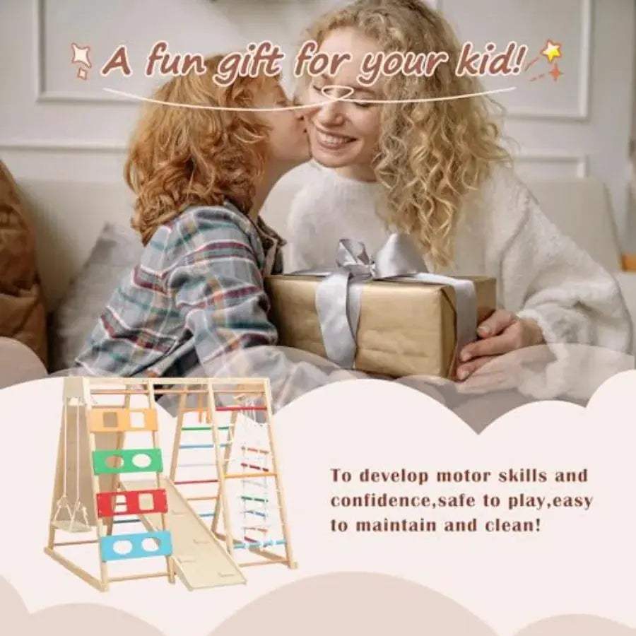  Wooden Playset All In One Indoor Outdoor Backyard -  ToylandEU™