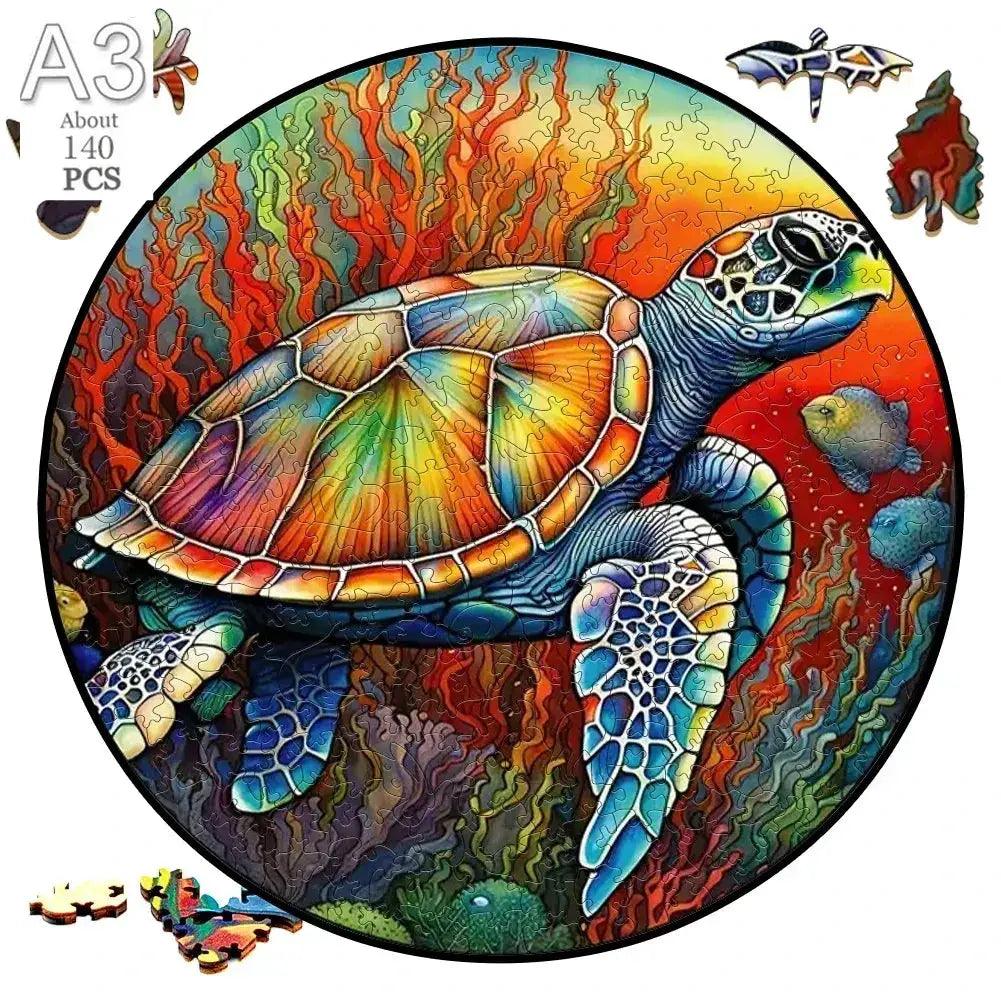  Wooden Puzzle 3D Animal Round Educational Jigsaw -  ToylandEU™