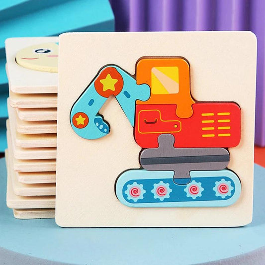  Wooden Puzzle | 3D Cartoon Animals | Toylandeu 