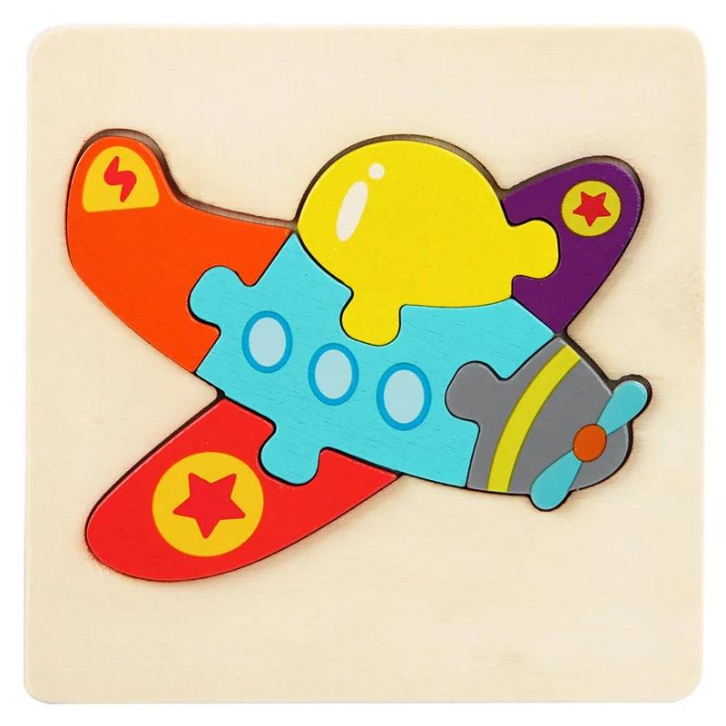  Wooden Puzzle | 3D Cartoon Animals | Toylandeu 