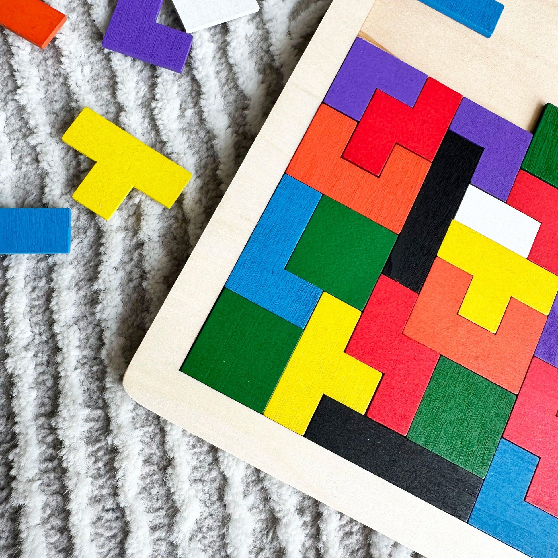  Wooden Puzzle | 3D Tangram Jigsaw Set | Toylandeu™ 