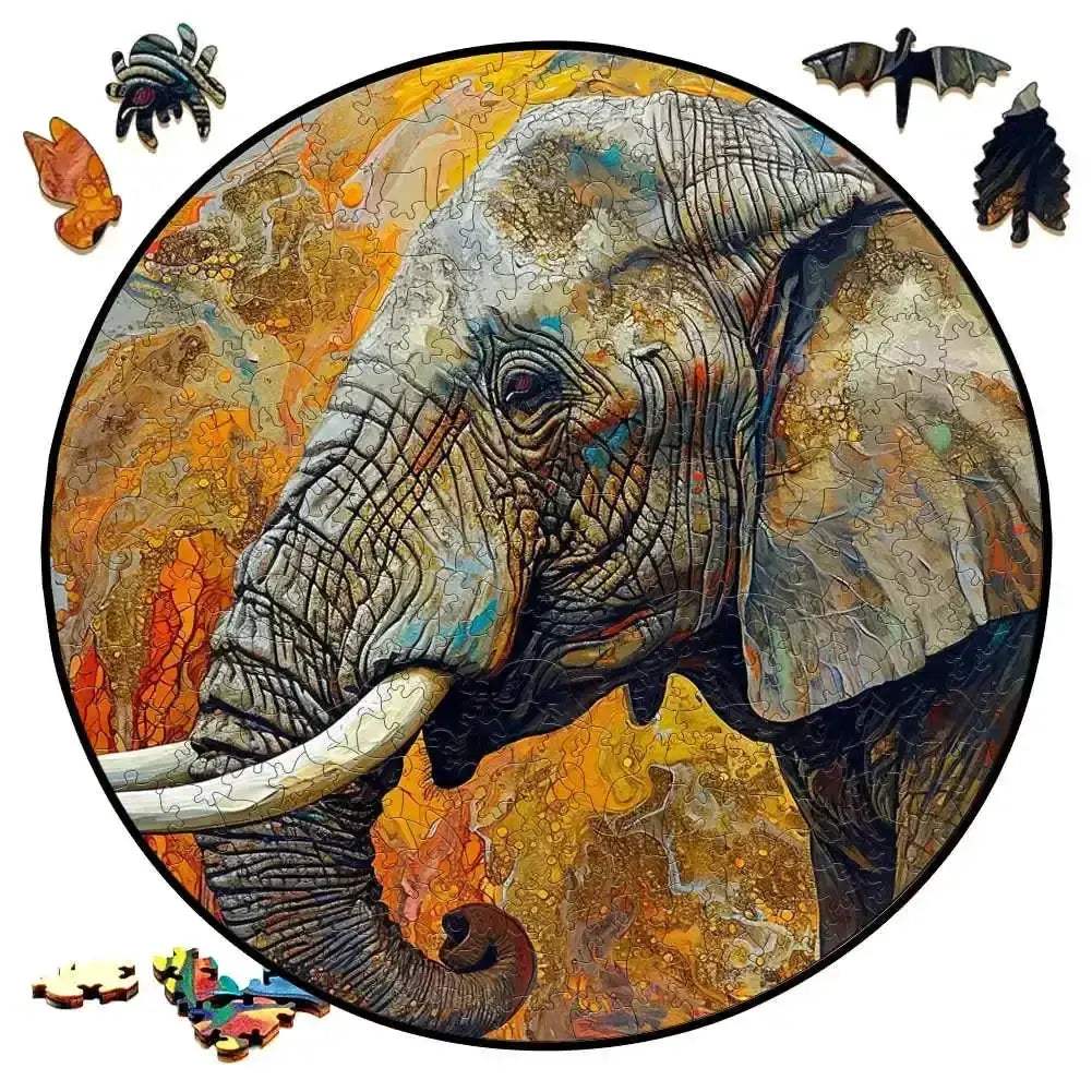 Wooden Puzzle Animal Round Educational Jigsaw For Kids And Adults - ToylandEU