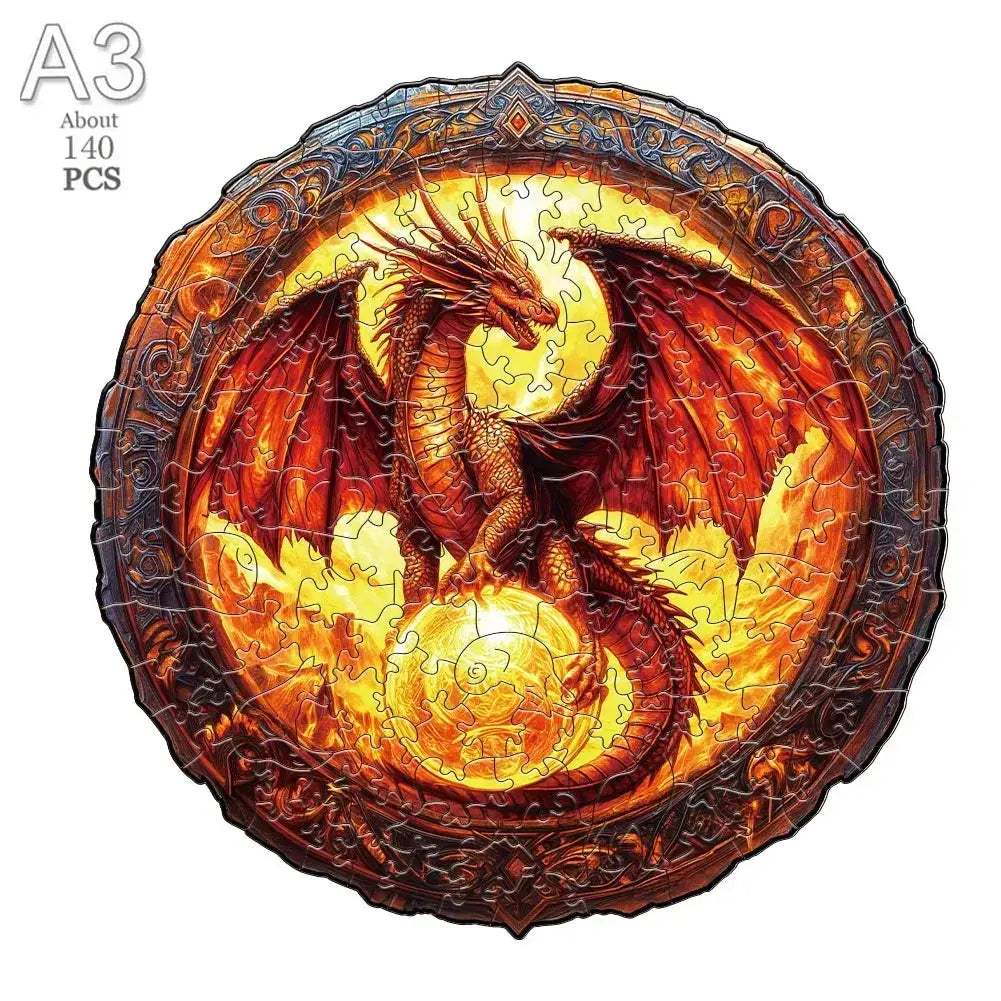 Wooden Puzzle Animal Round Educational Jigsaw For Kids And Adults - ToylandEU