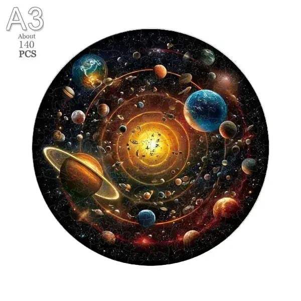 Wooden Puzzle Animal Round Educational Jigsaw For Kids And Adults - ToylandEU