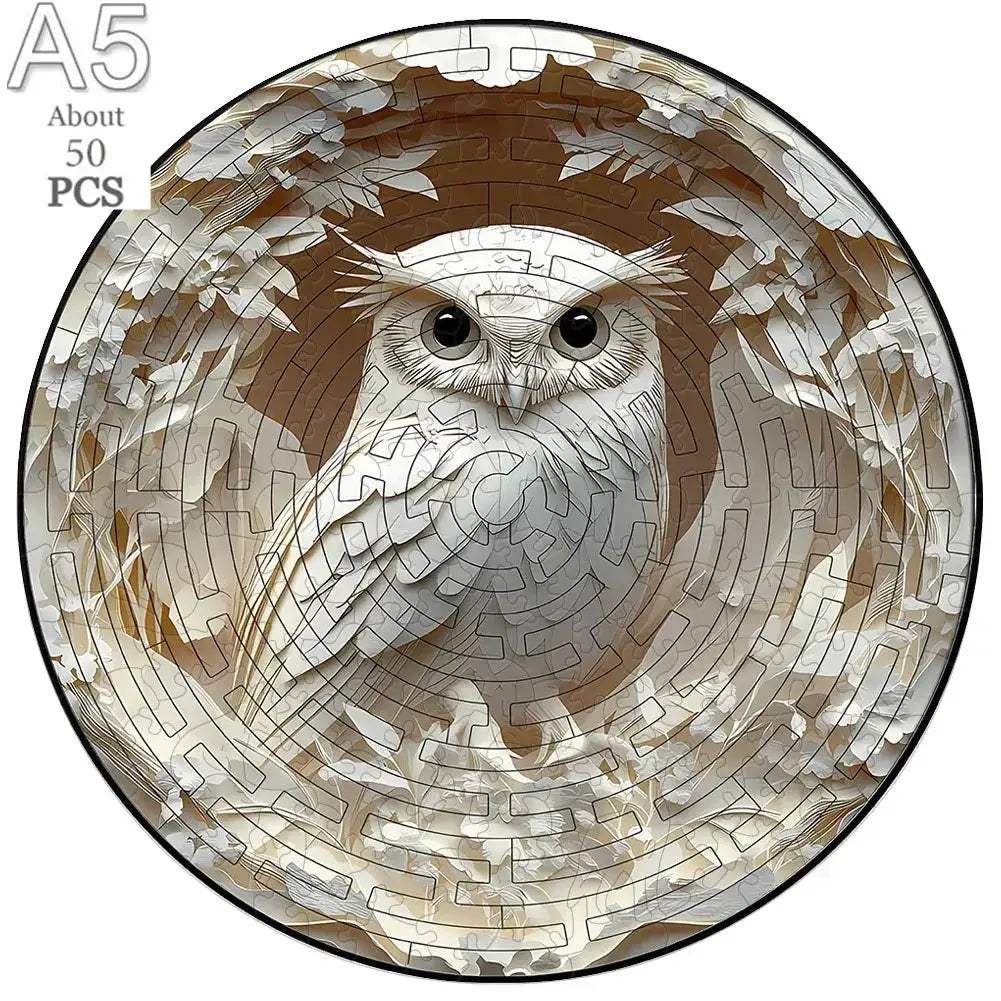 Wooden Puzzle Animal Round Educational Jigsaw For Kids And Adults - ToylandEU